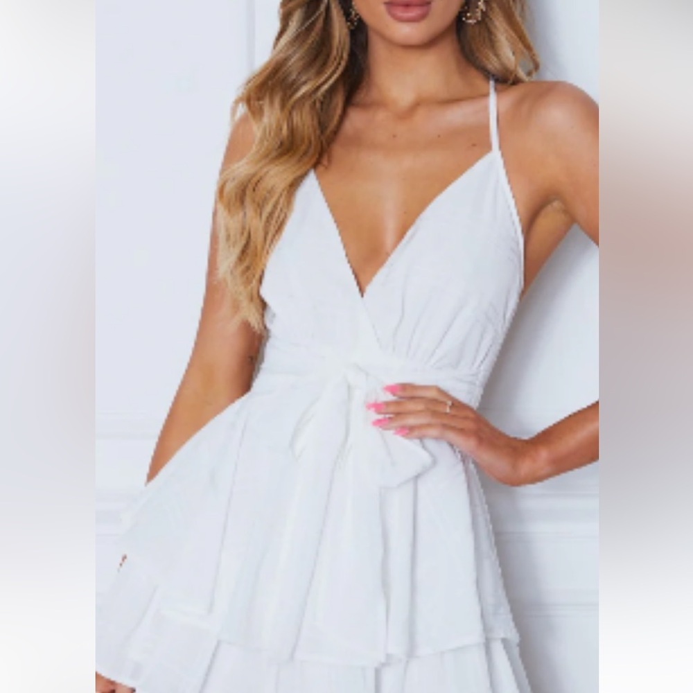 White Fox White Romper